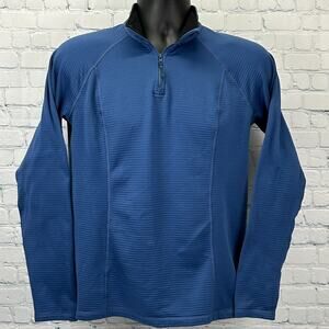 5.11 Tactical Stratos 1/4 Quarter Zip Fleece Pullover Shirt Blue Womens M Medium
